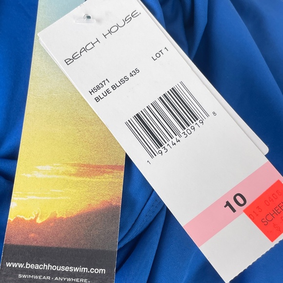 Women's Beach House Swimwear Blue Athletic Skirt Skort - NWT - Picture 6 of 7